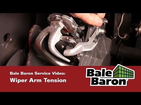 Bale Baron Service Video - Wiper Arm Tension