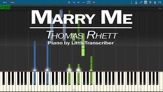 Download lagu Thomas Rhett - Marry Me (Piano Cover) by LittleTranscriber mp3