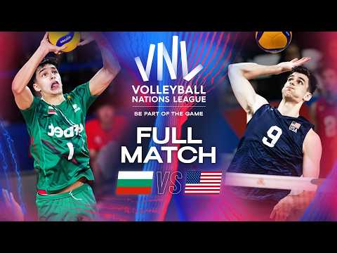 Talented 17-year-old Setter Nikolov faces USA 😳 | Bulgaria 🇧🇬 vs. USA 🇺🇸 - VNL 2024 | Full Match