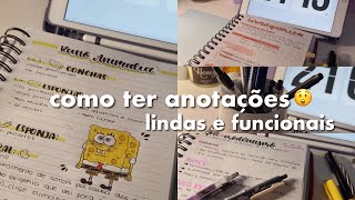 como fazer anotações lindas, rápidas e práticas (é MUITO funcionais) 📱💕