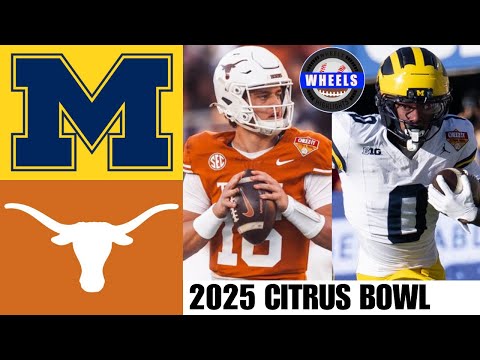 #18 Michigan vs #13 Texas Highlights | Citrus Bowl | 2025 College Football Highlights