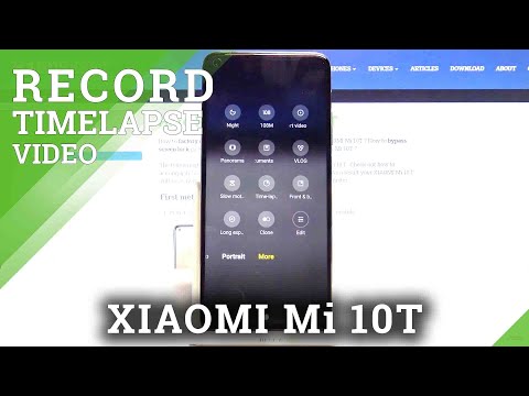 Record Time-Lapse Video - Speed Up Video on XIAOMI Mi 10T