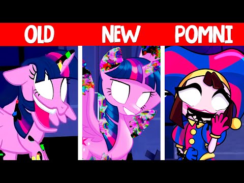 Dusk Till Dawn - Pomni Vs Twilight Sparkle | Old vs New vs AMAZING DIGITAL CIRCUS in FNF