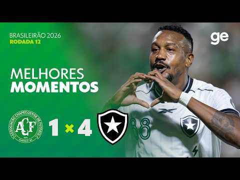 Gols e lances de Chapecoense x Botafogo