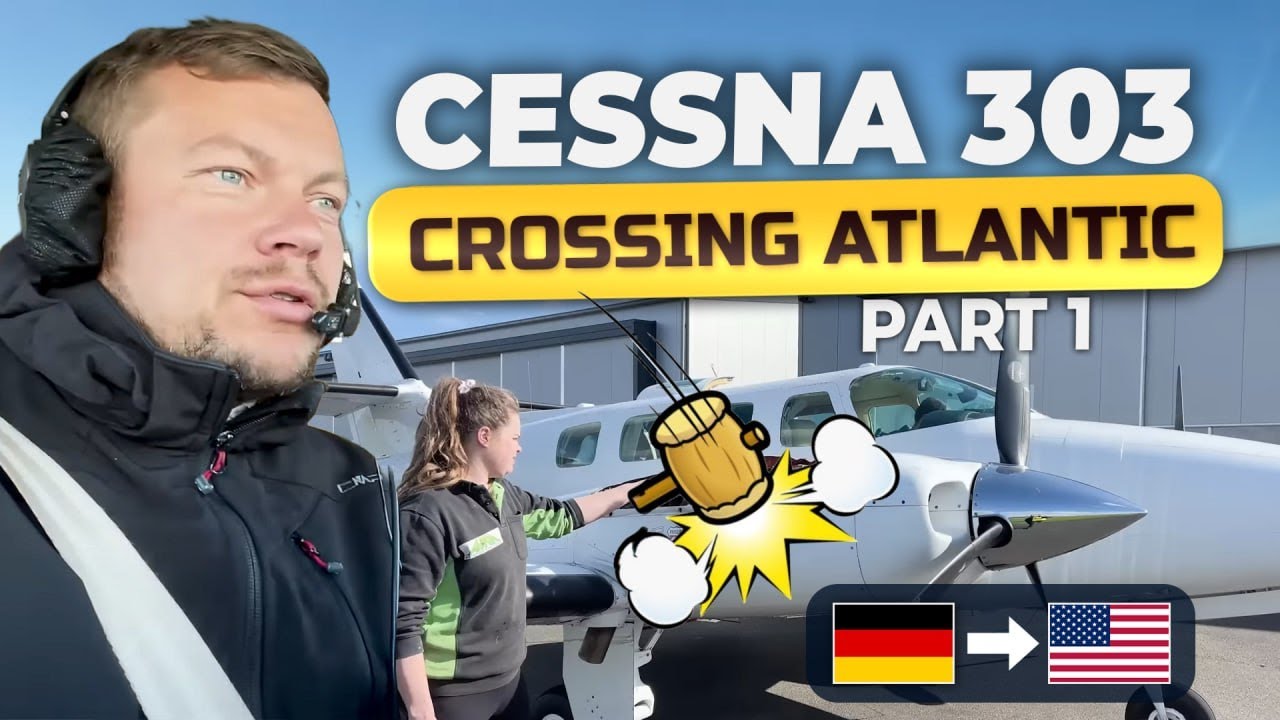 Fixing the Plane With a HAMMER During Atlantic Crossing. Cessna 303 (Part 1 of 2)