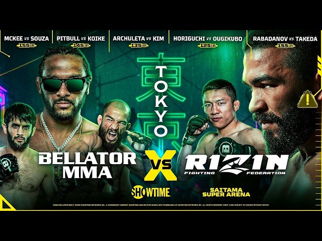 Bellator vs. RIZIN 2022: One-Hour Event | McKee, Pitbull & Horiguchi