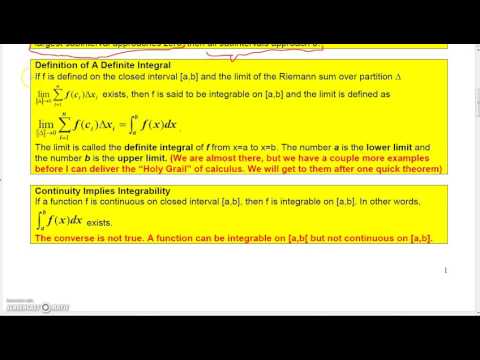 Calculus 1 Lecture 4 3 1 Riemann Sums