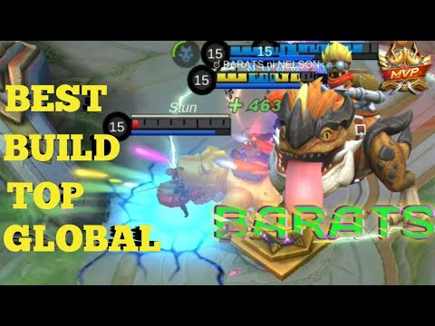 BEST BUILD SEMI-TANK BARRATS EPIC COMEBACK BATTLE MATCH [TOP GLOBAL BUILD] - MOBILE LEGENDS