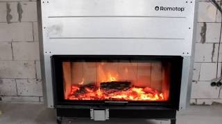 Камінна топка Romotop HEAT 3g L 88.66.06 з з підйомними дверцятами (гільйотиною) та темною камерою згоряння