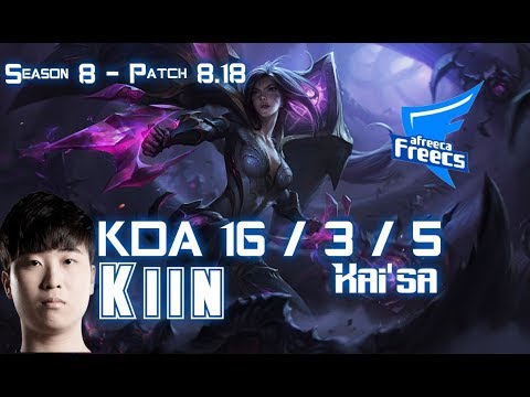 AFs Kiin KAI'SA vs EZREAL ADC - Patch 8.18 KR Ranked