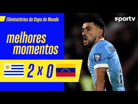 Gols e lances de Uruguai x Venezuela