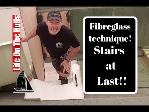 Ep087 We have stairs at last - Life On The Hulls - 40ft Catamaran Build