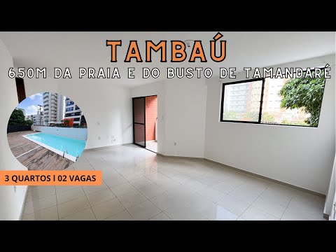 APARTAMENTO À VENDA COM 3 QUARTOS, 103M2, 2 VAGAS EM TAMBAÚ - JOÃO PESSOA/PB POR R$ 495.000