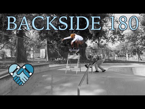 Skateboarding Lessons: HOW TO BACKSIDE 180 LIKE A PRO * Flat ground, ramps, gaps, stairs, safety *