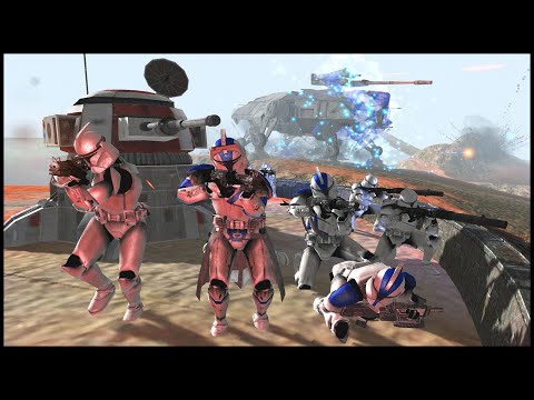 Clone D-DAY Defense from Skeleton Army!? - Men of War: Star Wars Mod Battle Simulator