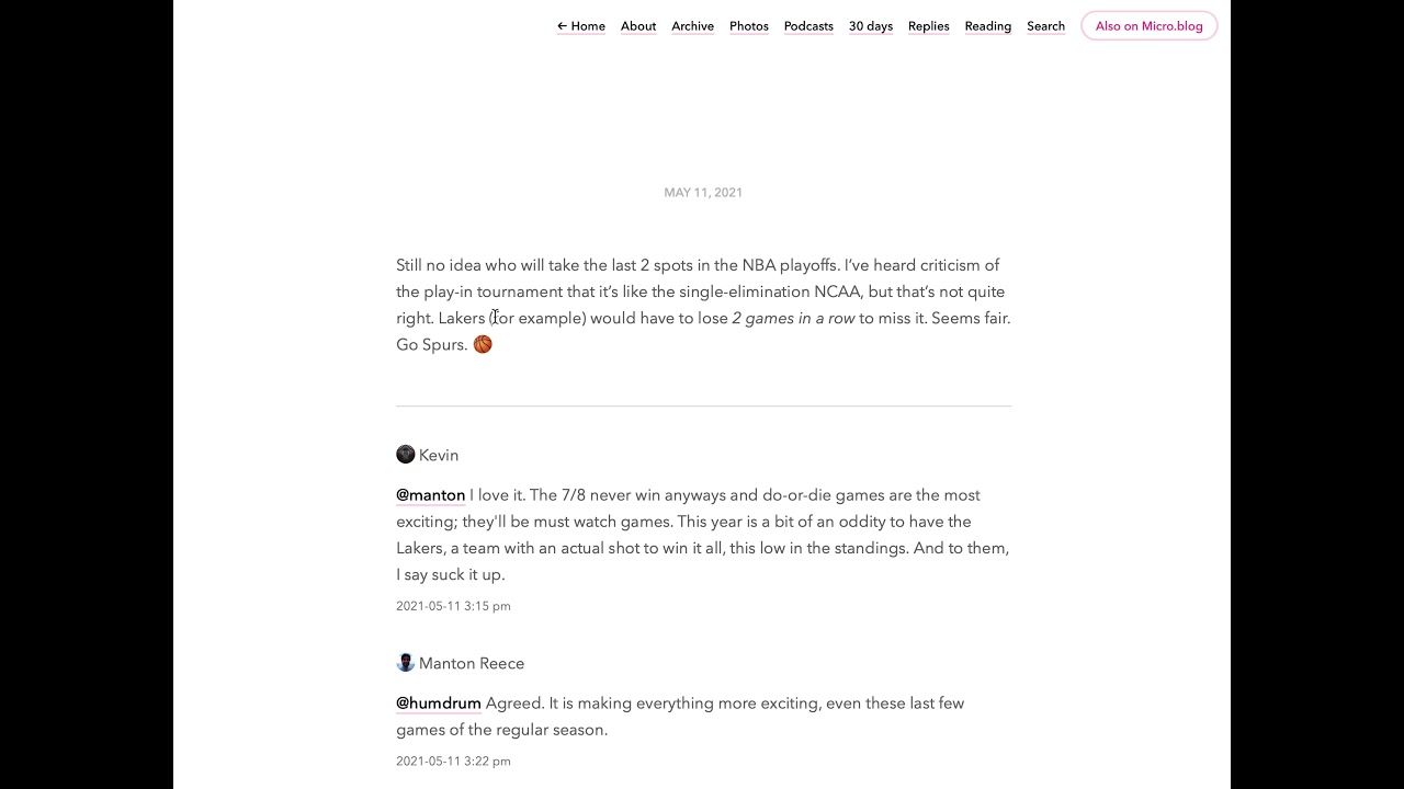 Webmention from external blogs