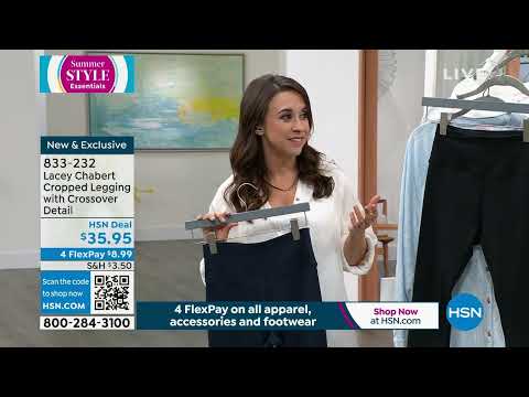 Lacey Chabert Cropped Legging with Crossover Detail