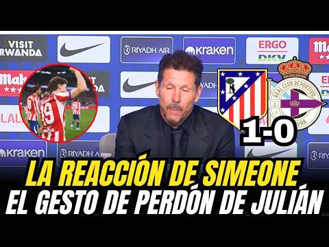 💥 SIMEONE SORPRENDE SOBRE JULIÁN EN RUEDA DE PRENSA ATLÉTICO MADRID 1-0 DEPORTIVO