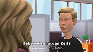 Almanca Diyaloglar | Kahve İçme Teklifi (Türkçe & Almanca Alt yazılı)