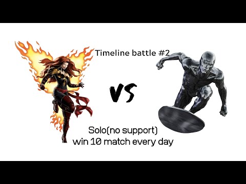 Solo Jean VS Team Silver Surfer|Timeline Battle #2| Marvel Future Fight
