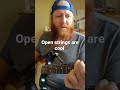 Movable open string licks??