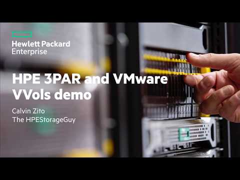HPE Primera, HPE Alletra 9000 (3PAR) and VMware VVols demo