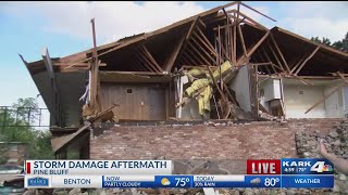EF-1 tornado hit Pine Bluff, National Weather Service says