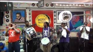 Young Pinstripe Brass Band @ Louisiana Music Factory JazzFest 2012