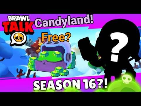 Brawl Stars - Season 16 Candyland!? Free Gems, Recruit Road and more! | Leaks and News!