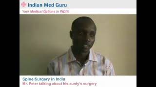 Mr. Peter, Nigeria patient video testimonial India