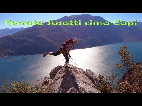 Lago di Garda via Ferrata Fausto Susatti  alla cima Capi