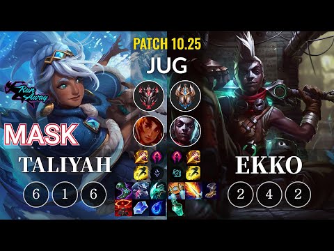 RNW Mask Taliyah vs Ekko Jungle - KR Patch 10.25