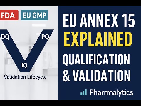 EU Annex 15 – Qualification & Validation in Pharma | GMP Compliance Explained