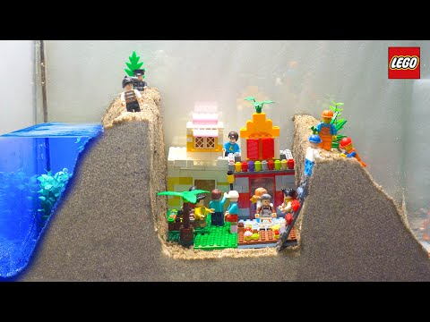 Lego Dam Breach Experiment #10 | Lego City Inside Sand Dam Collapse