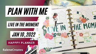 Plan with Me | Live in the Moment Nashville Trip | Jan 10, 2022 | Happy Planner | RaleneCreates