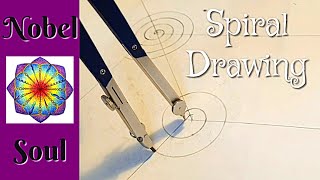 How to Draw Spirals Built on Two, Three, Four and Six Points | Golden Spiral Step by Step