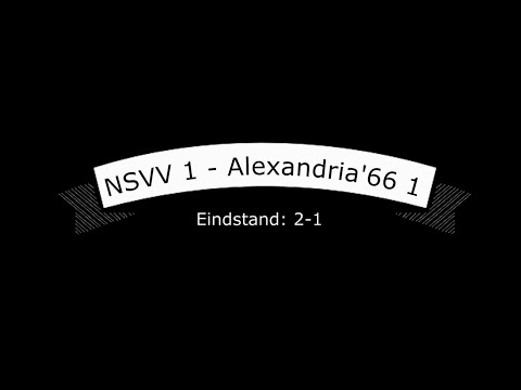 NSVV 1 - Alexandria'66 1, 24-09-2016