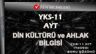 DİN KÜLTÜRÜ ve AHLAK BİLGİSİ YKS 11 AYT (74092)