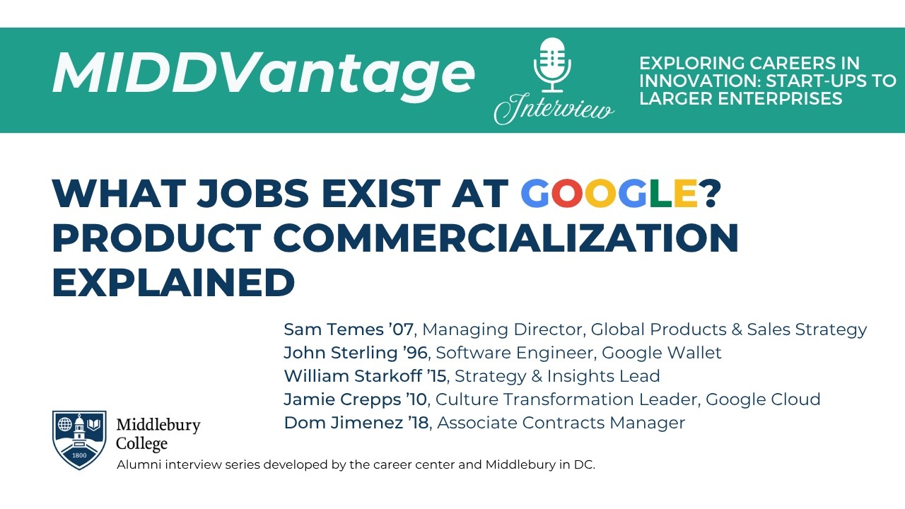What Jobs Exist at Google? Product Commercialization Explained | MIDDVantage video thumbnail