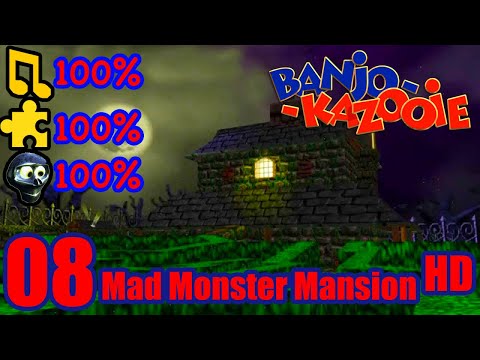 Banjo Kazooie HD 100% Walkthrough Part 8 - Mad Monster Mansion