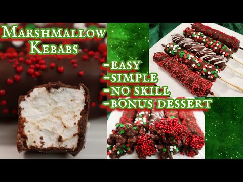 Chocolate Covered Marshmallow Kebabs: An Easy, Simple, No Fuss Holiday Dessert- No Skill Required!