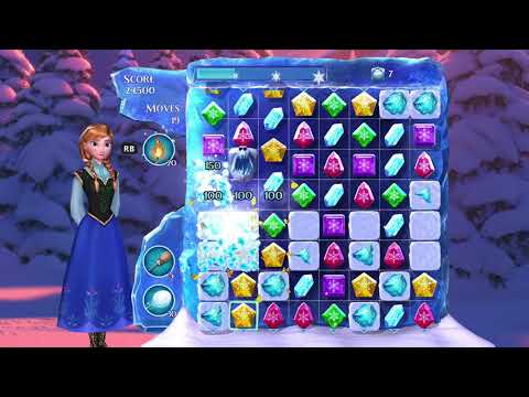 Frozen Free Fall: Snowball Fight Level 171 Walkthrough, No Power Ups