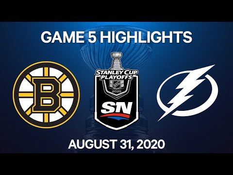 NHL Highlights | 2nd Round, Game 5: Bruins vs. Lightning – Aug. 31, 2020