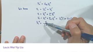 8) Solved Example on the S-parameters of a Series Through Network.