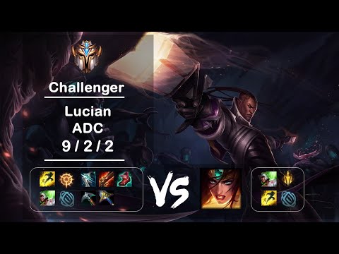 ADC Lucian vs Sivir KR Challenger Patch 12.15