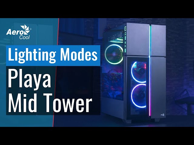 Aerocool Playa RGB Verre Trempé USB 3.0 video
