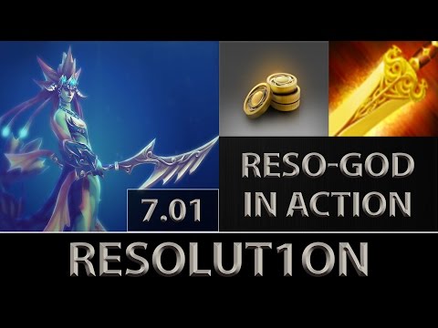 Resolut1on [Naga Siren] Reso-GOD In Action ► Dota 2 7.01