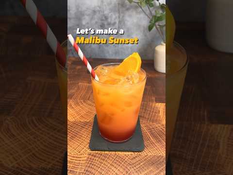 Malibu Sunset #cocktail #drinkrecipes
