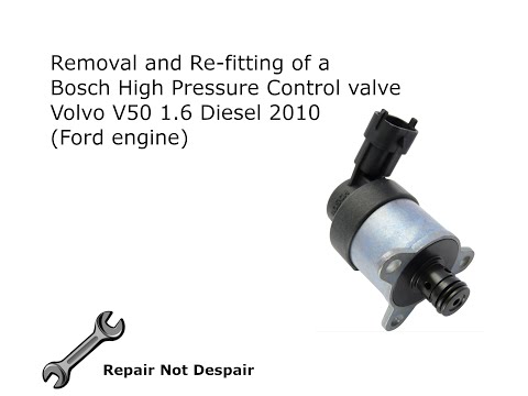 Bosch Suction control valve Remove/Repair - Volvo V50 - Fault Code P0089