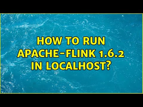 How to run apache-flink 1.6.2 in localhost?